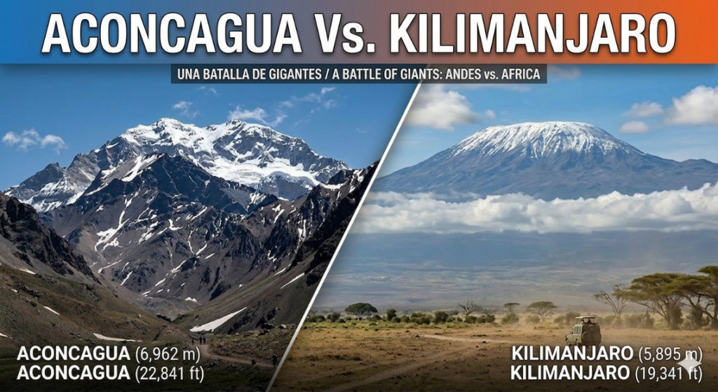 Aconcagua vs Kilimanjaro: which is more difficult and which should you choose