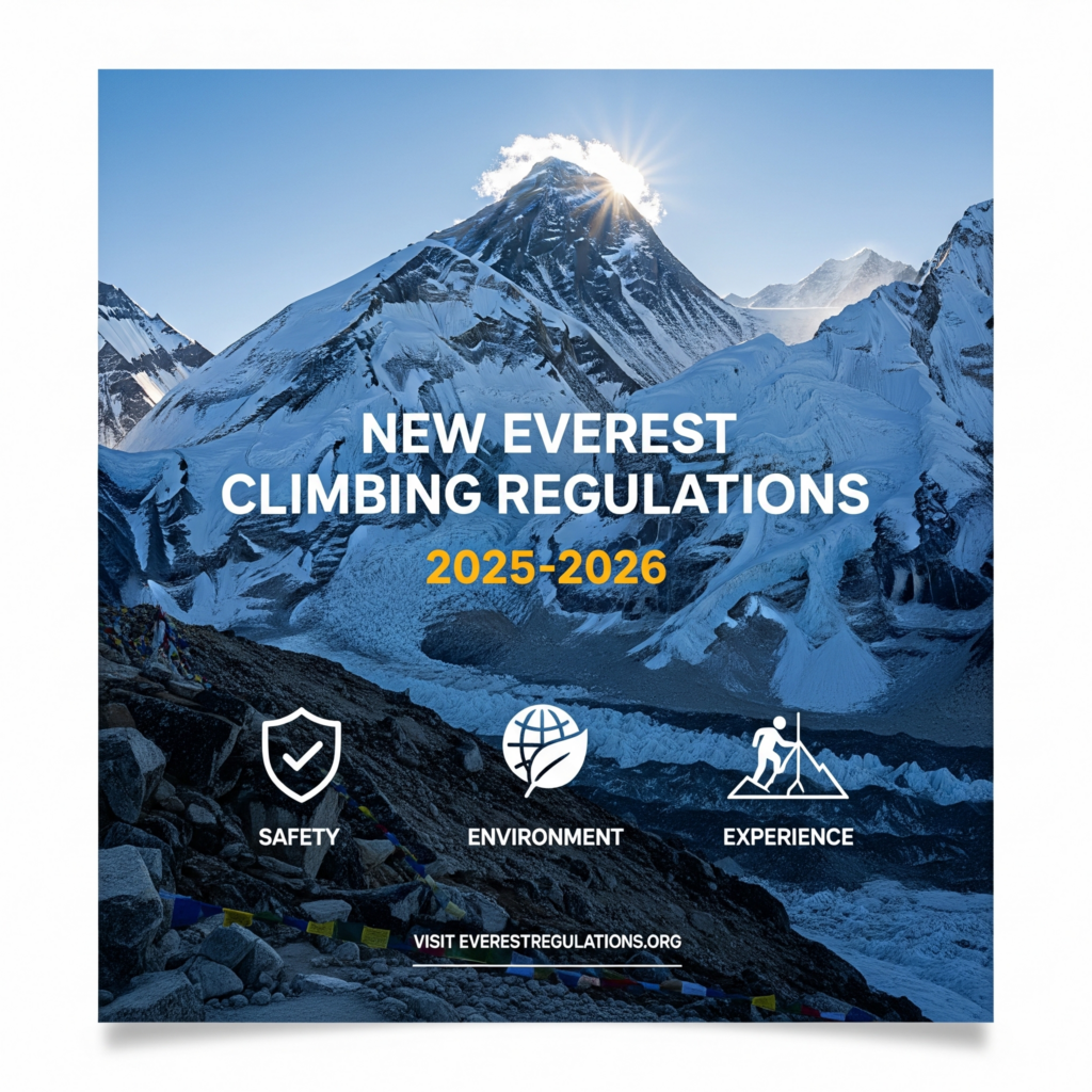 NEW REGULATIONS FOR ASCENT TO MOUNT EVEREST